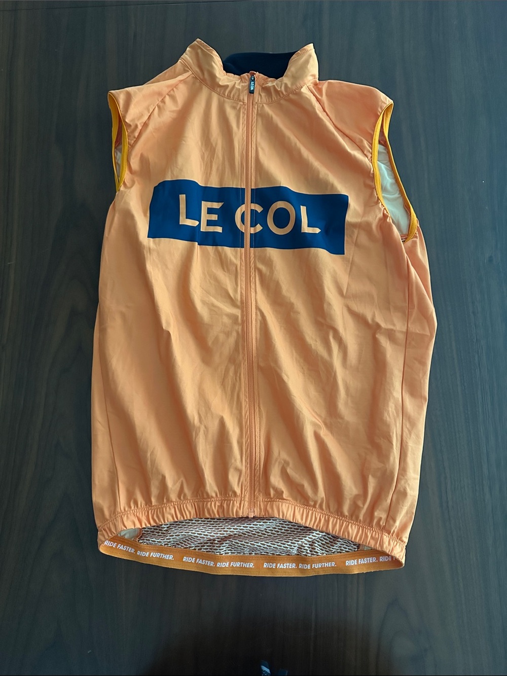 Le Col Men’s Orange Cycling Gilet